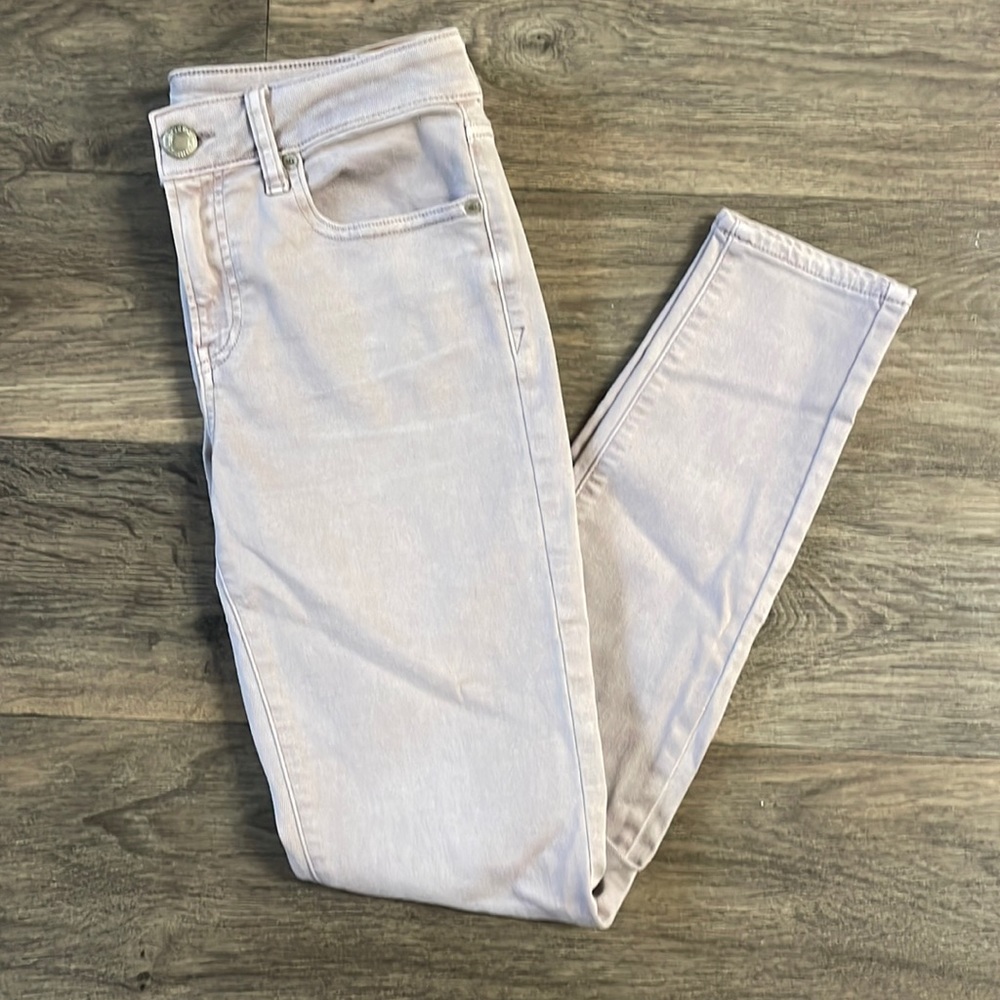 American Eagle Light Purple Stretchy Skinny Jeans